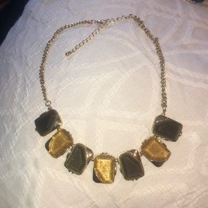 gold multi-stoned necklace (NEGOTIABLE)